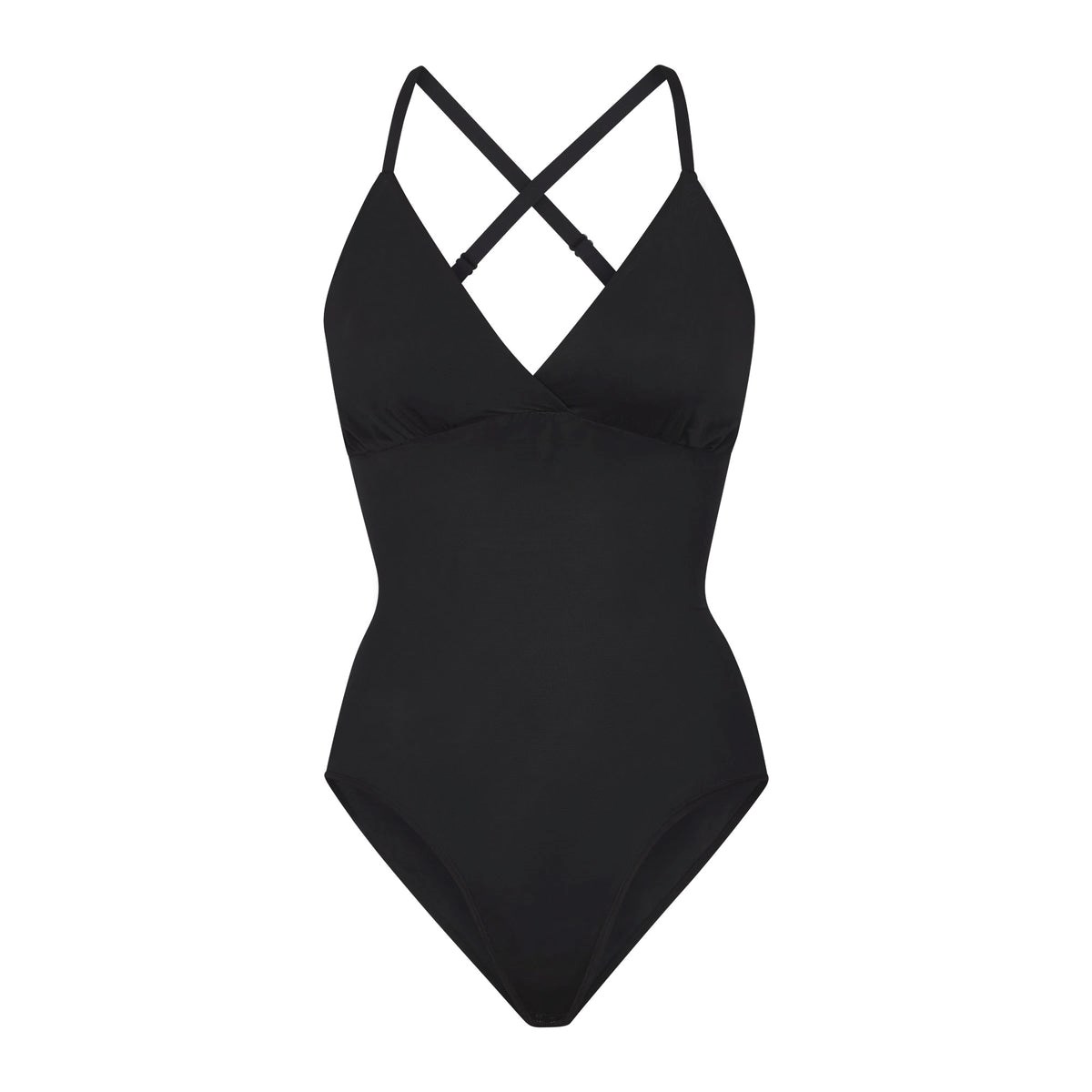 SKIMS Barely There Bodysuit Brief W/ Snaps Onyx | ZE2410678