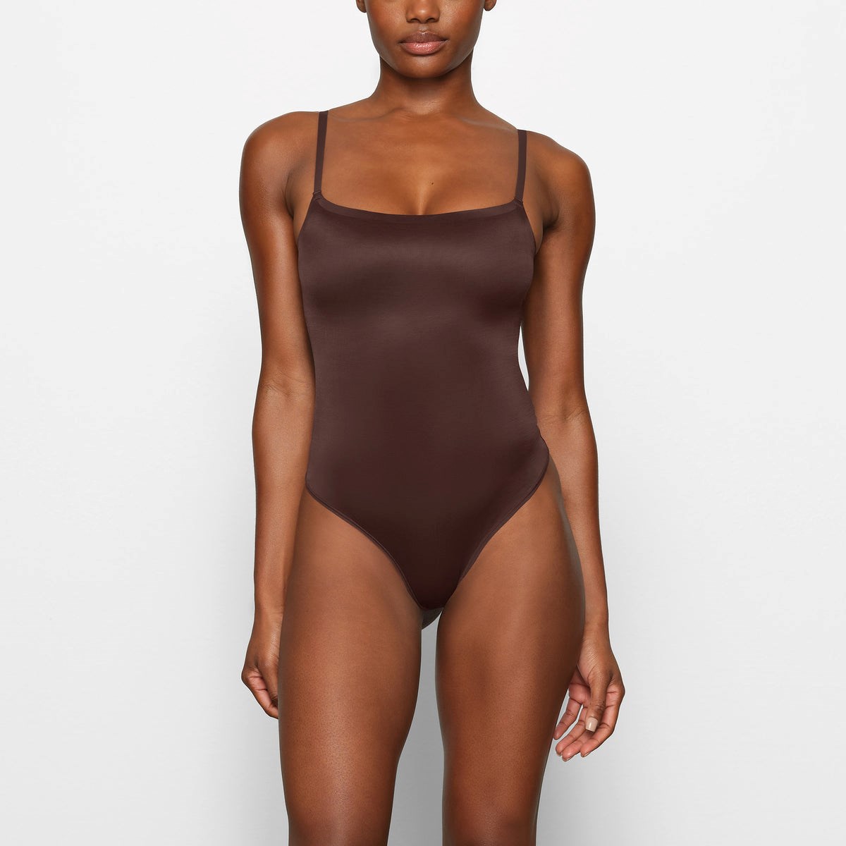 SKIMS Barely There Scoop Bodysuit Cocoa | GT2904685