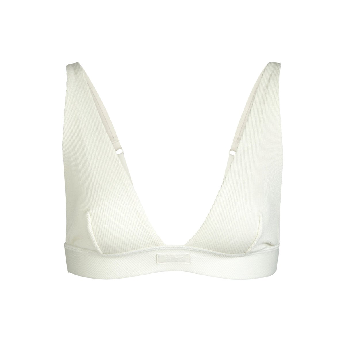 SKIMS Bomull Plunge Bralette Bone | GL9280351