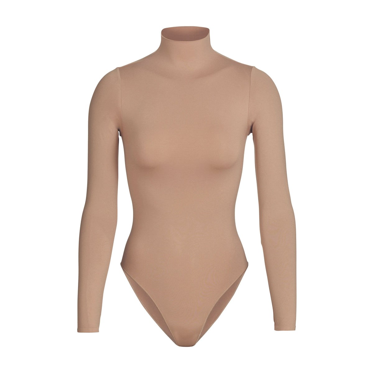 SKIMS Essential Mock Neck Long Sleeve Bodysuit Sienna | LP6549780