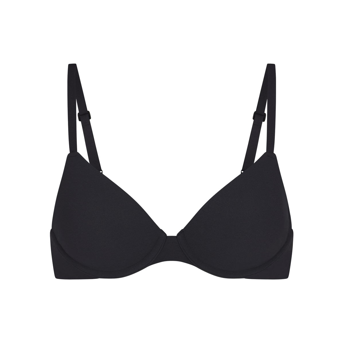 SKIMS Fits Everybody T-shirt Bra Onyx | MY9840125