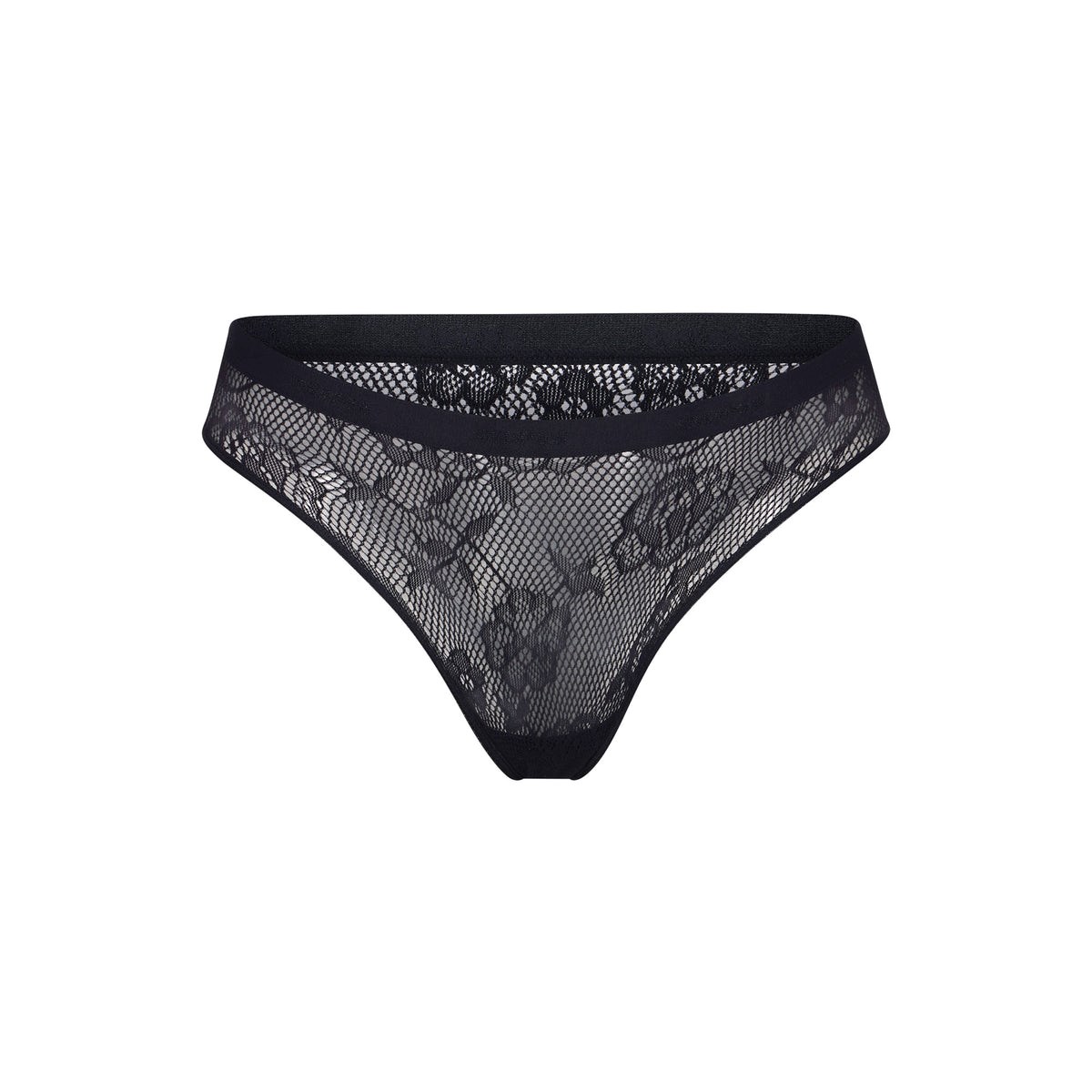 SKIMS Knit Spets Cheeky Brief Onyx | WC7190654