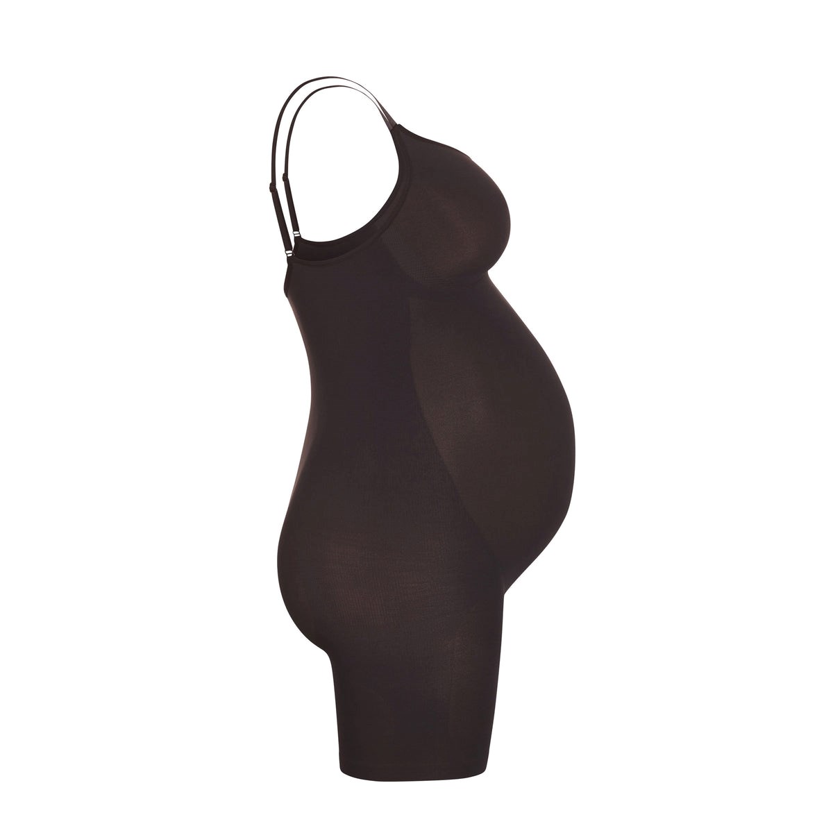 SKIMS Maternity Sculpting Bodysuit Mid Thigh Onyx | HA4925678