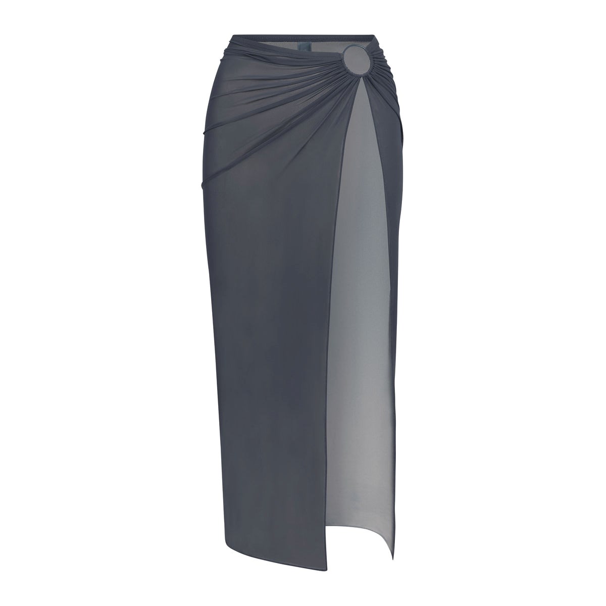 SKIMS Mesh Long Sarong Gunmetal | JE1274385