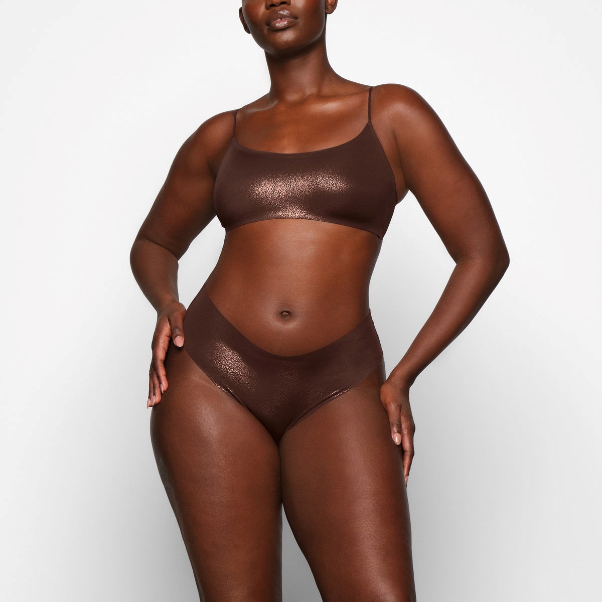 SKIMS Naked Shine Cheeky Hipster Cocoa | MT8790312