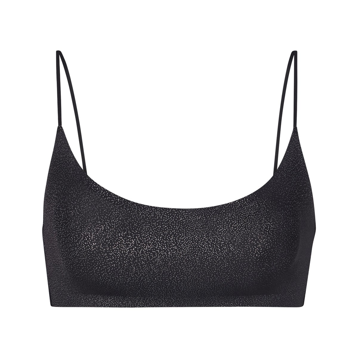 SKIMS Naked Shine Scoop Bralette Onyx | HD6485790