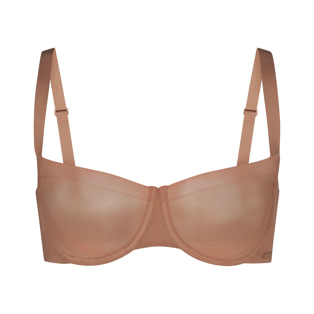 SKIMS No Show Molded Unlined Balconette Bra Sienna | UB2675108