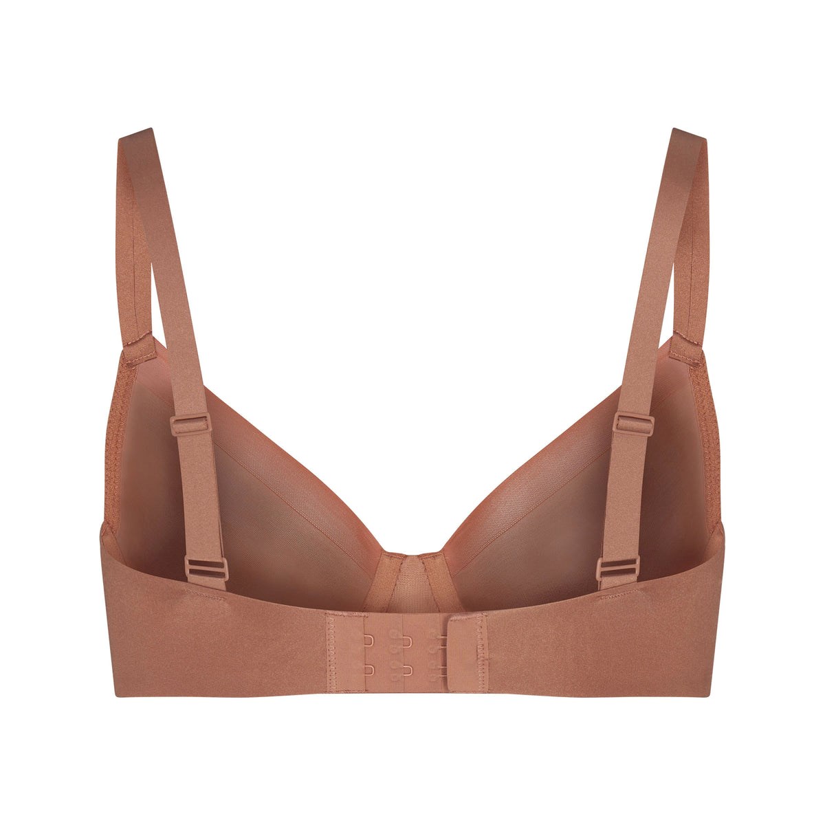 SKIMS No Show Molded Unlined Demi Bra Sienna | YQ3564819