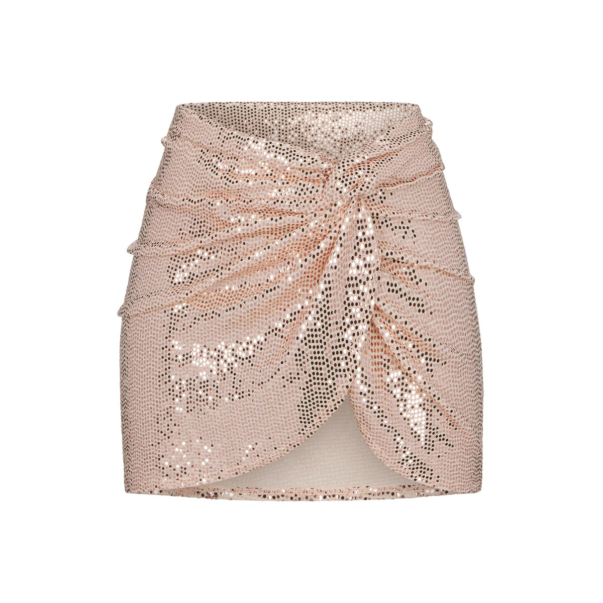 SKIMS Sequin Sarong Mini Skirt Clay | EC9503276