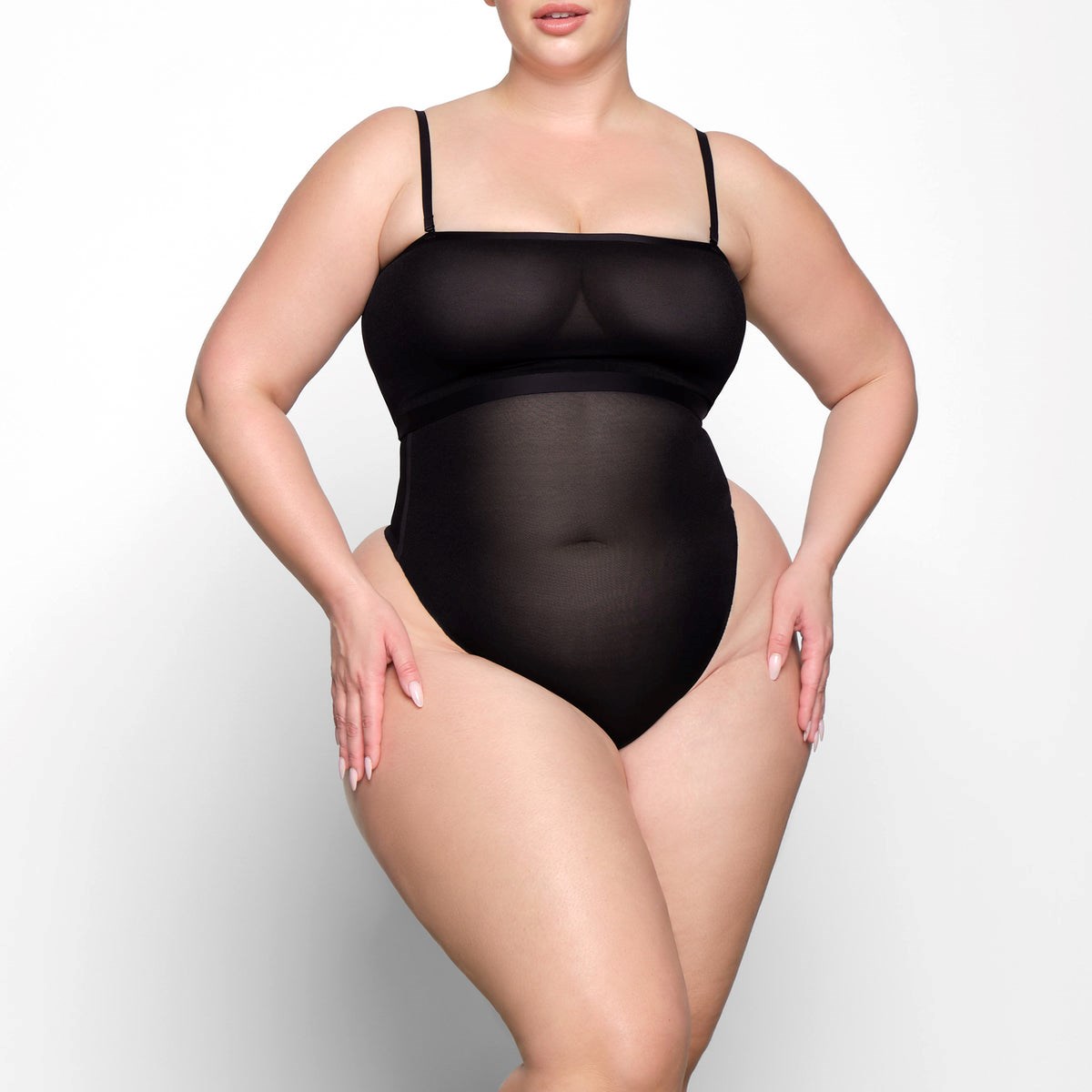 SKIMS Sheer Sculpt Bandeau Onyx | SR7318409