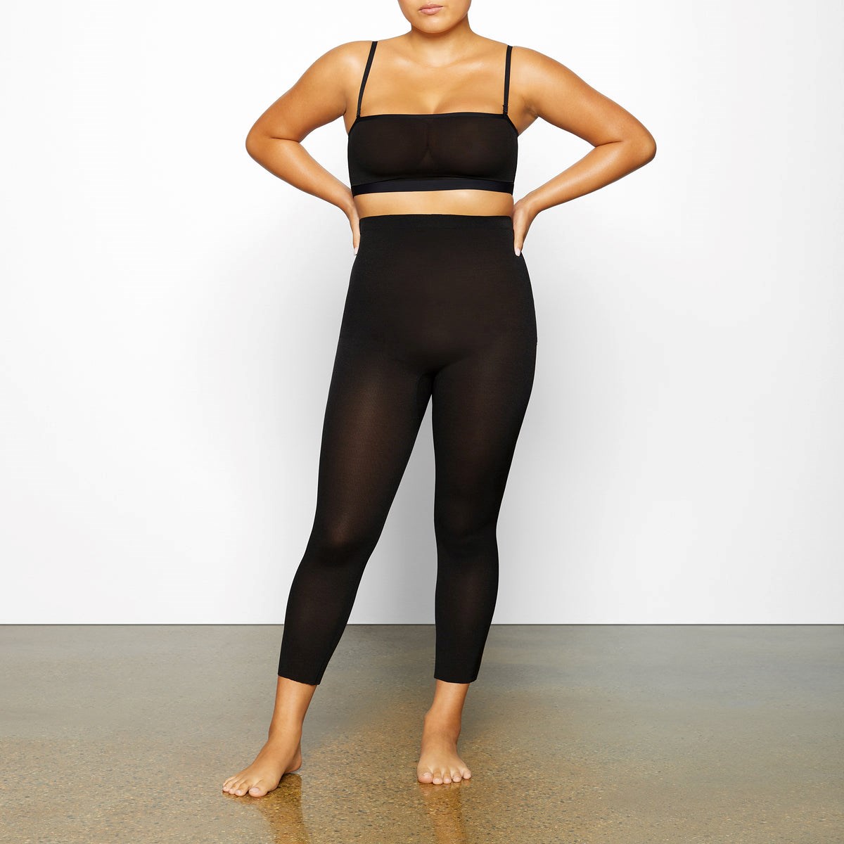 SKIMS Sheer Sculpt Low Back Legging Onyx | NK4796231