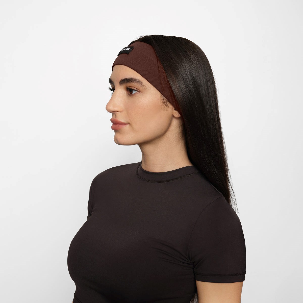 SKIMS Skims Seamless Headband Brunette | BZ0258147