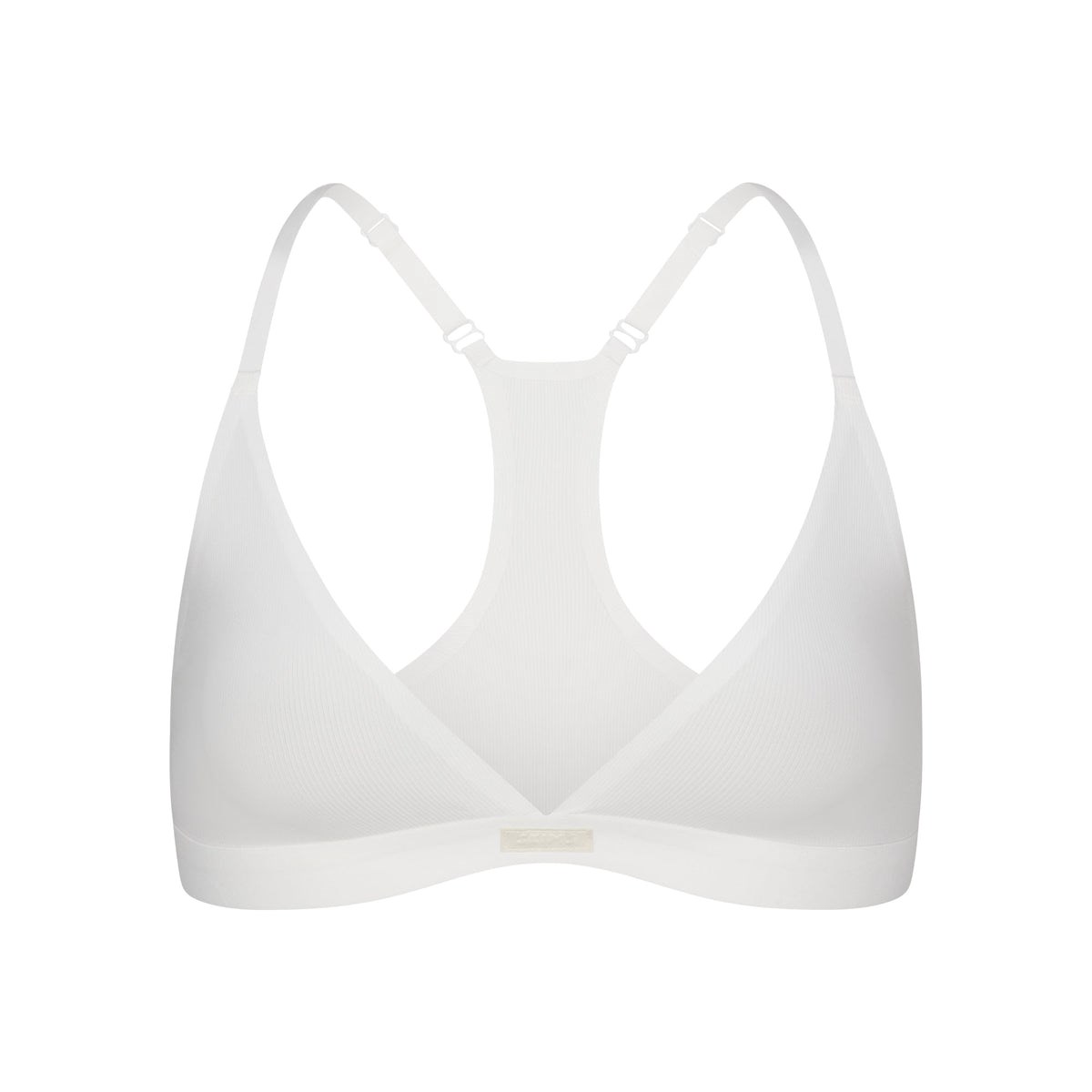 SKIMS Smooth Rib Racerback Triangle Bralette Marble | JI3972081