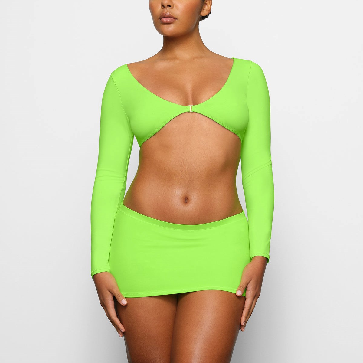 SKIMS Swim Long Sleeve Shrug Gröna | DK1829654