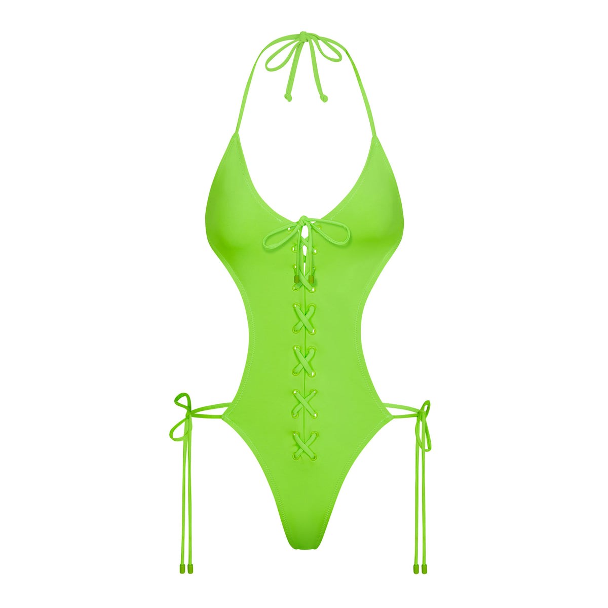 SKIMS Swim Spets Up Monokini Gröna | ZU6839421