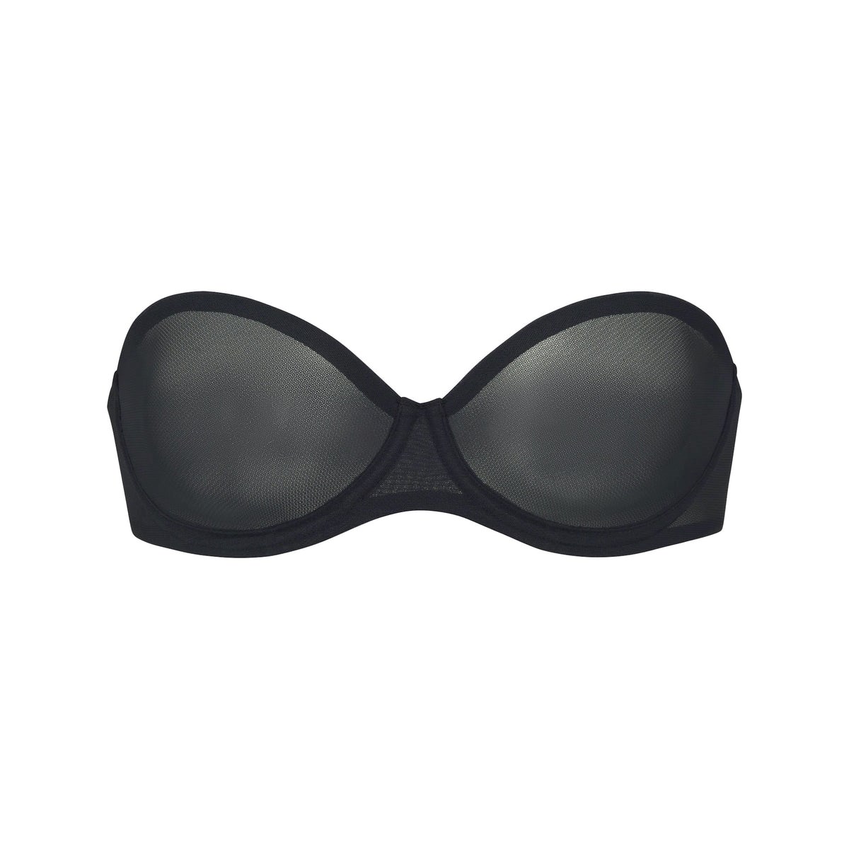 SKIMS Ultra Fine Mesh Strapless Bra Onyx | RF8107496