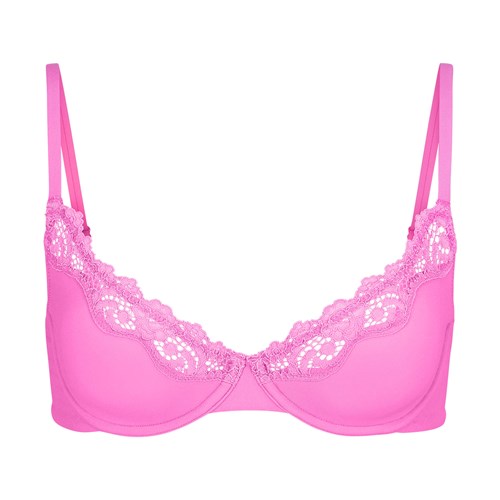 SKIMS Fits Everybody Spets Underwire Bra Neon Orchid | HV7368124