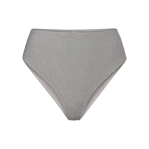 SKIMS Glitter Swim Mid Midja Bottom Nickel | WH5317490