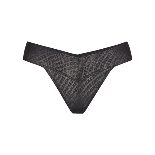 SKIMS Logo Mesh Foil String Onyx | CN4967302