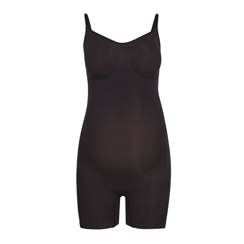 SKIMS Maternity Sculpting Bodysuit Mid Thigh Onyx | HA4925678