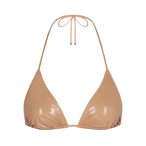 SKIMS Pvc Triangle Bikini Top Ochre | QB7169853