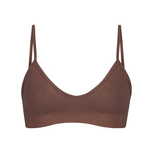 SKIMS Soft Smoothing Shine Bralette Cocoa | MD6847293