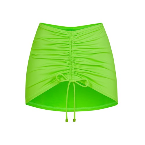 SKIMS Swim Ruched Mini Skirt Gröna | XZ5491706